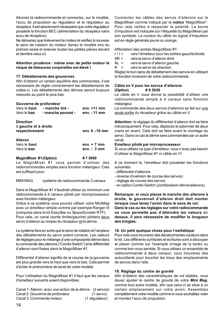 HITEC MiniMag (RR) User Manual | Page 14 / 52