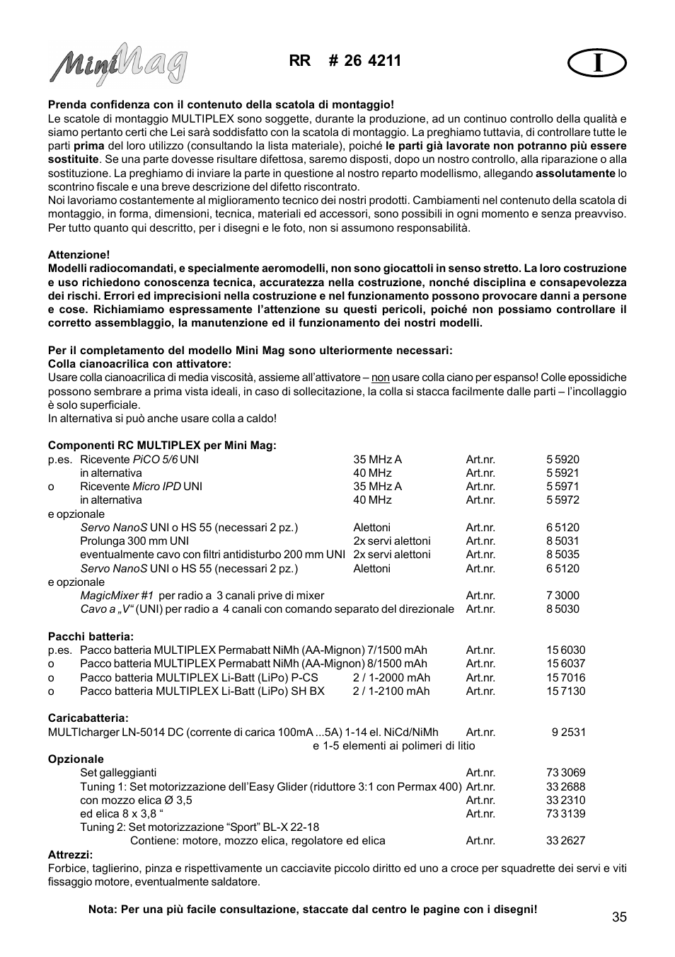 HITEC MiniMag (RR) User Manual | Page 35 / 52