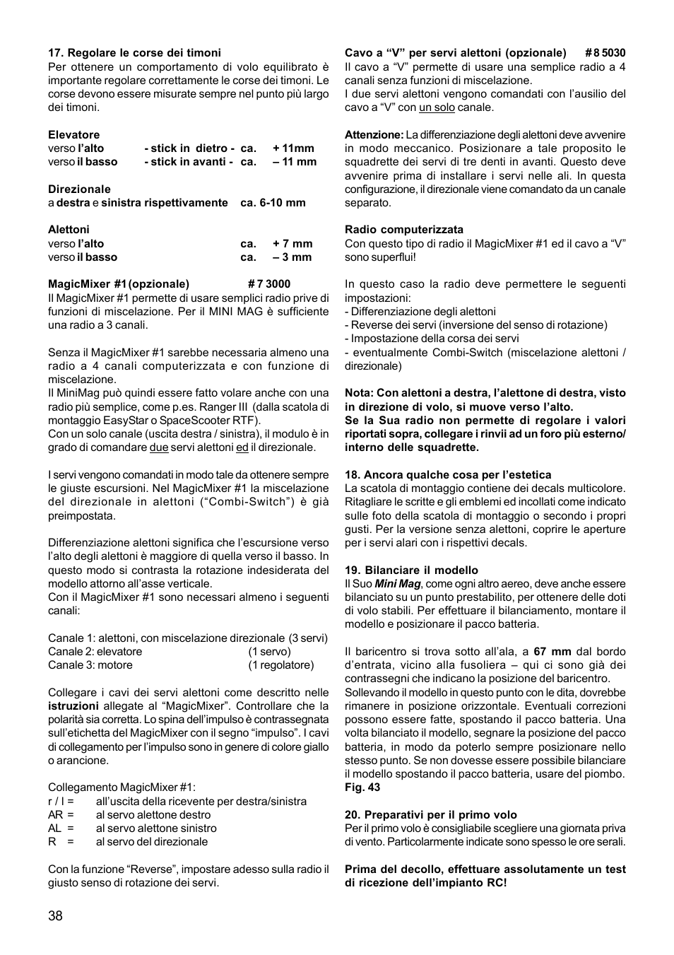 HITEC MiniMag (RR) User Manual | Page 38 / 52