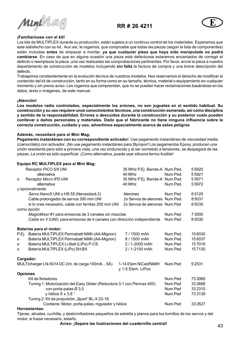 HITEC MiniMag (RR) User Manual | Page 43 / 52