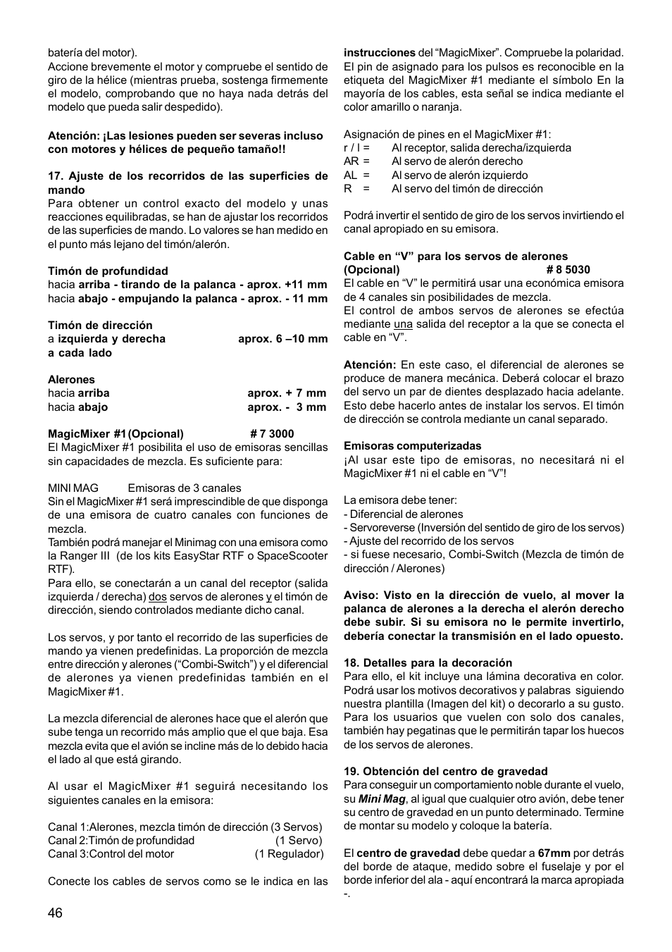HITEC MiniMag (RR) User Manual | Page 46 / 52