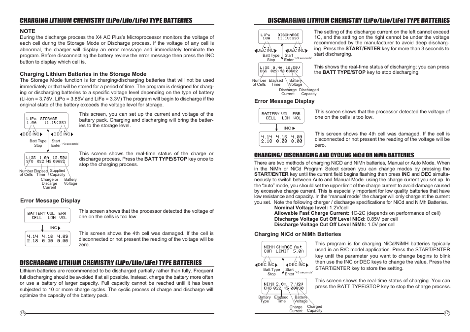 HITEC X4 AC Plus: Four Port ACDC Multi-Charger User Manual | Page 10 / 14