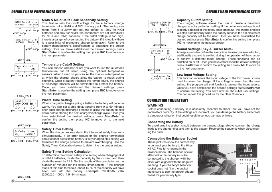 HITEC X4 AC Plus: Four Port ACDC Multi-Charger User Manual | Page 7 / 14