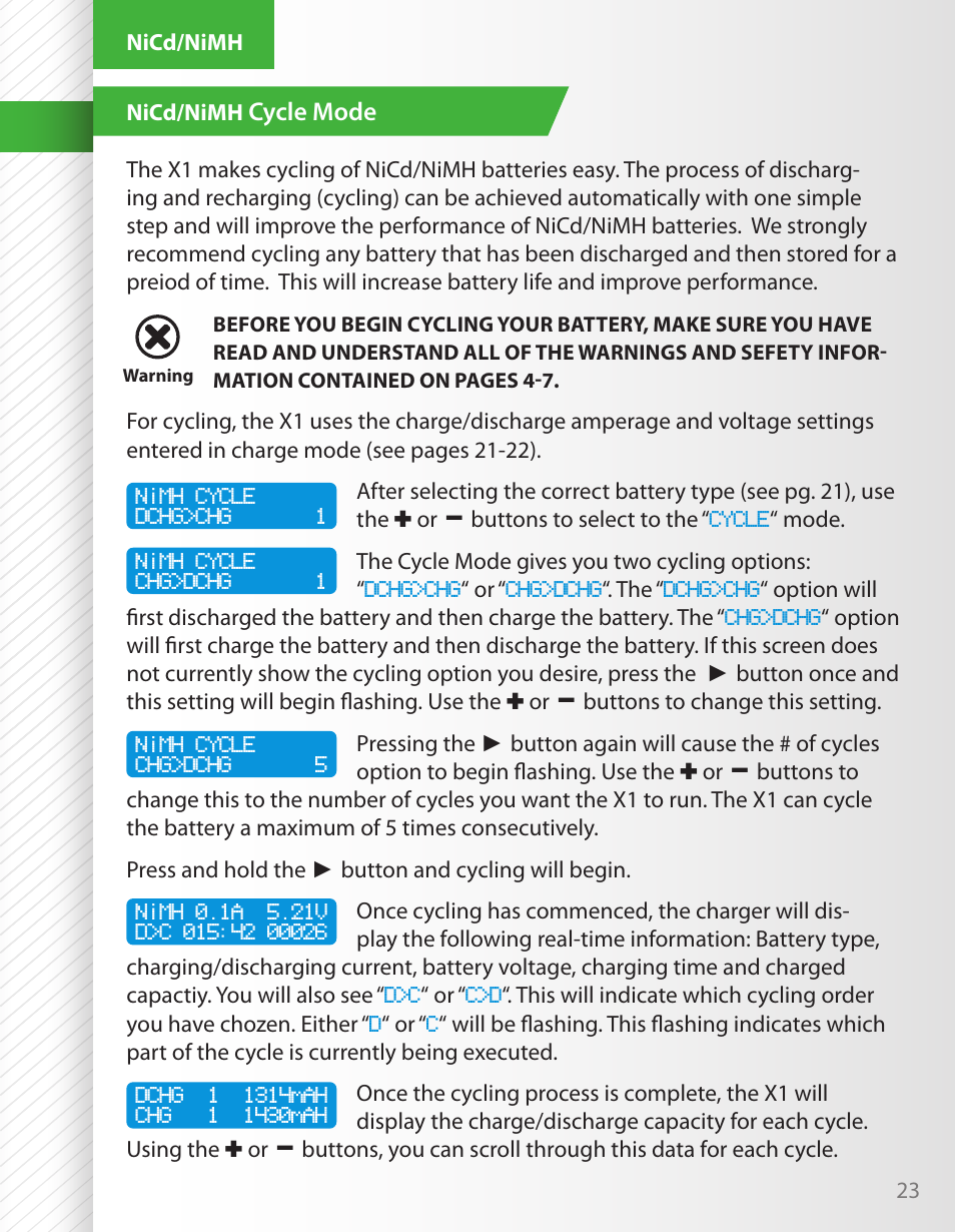 HITEC X1 AC Plus: Single Port AC/DC Chargers User Manual | Page 23 / 36