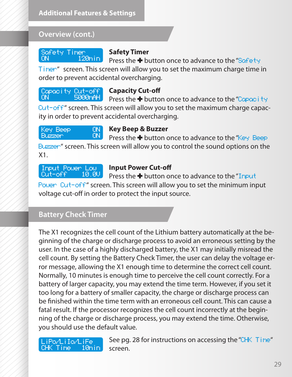 HITEC X1 AC Plus: Single Port AC/DC Chargers User Manual | Page 29 / 36