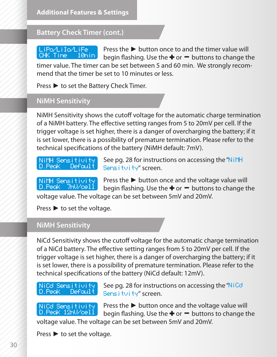 HITEC X1 AC Plus: Single Port AC/DC Chargers User Manual | Page 30 / 36