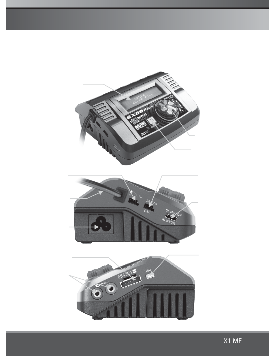 HITEC X1 MF: AC/DC, 80-Watt, Multi-Function, Charger User Manual | Page 4 / 39