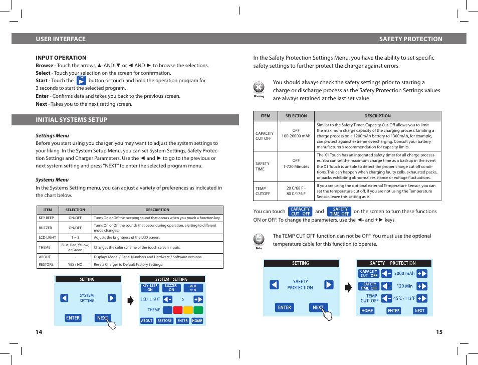 HITEC X1 Touch: AC/DC, Multi-Chemistry, Touch Screen Battery Charger User Manual | Page 8 / 15