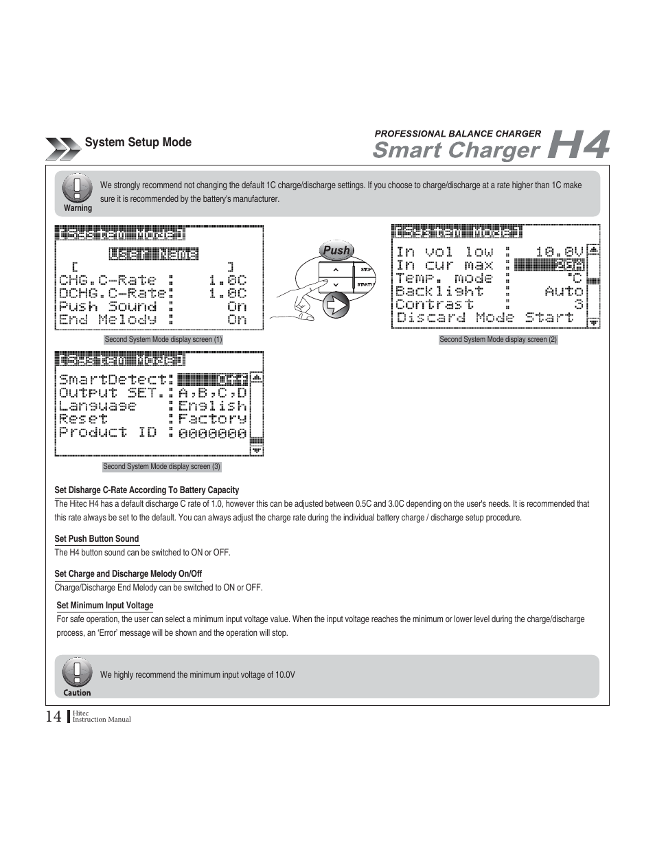 5[uvgo5gvwr/qfg | HITEC H4: DC/DC, Four-Port Multi-Charger User Manual | Page 14 / 38