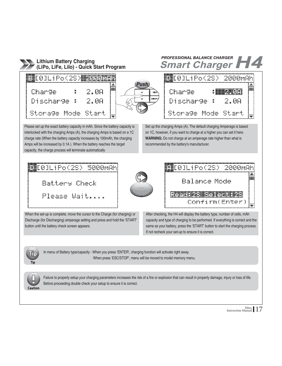 Next | HITEC H4: DC/DC, Four-Port Multi-Charger User Manual | Page 17 / 38