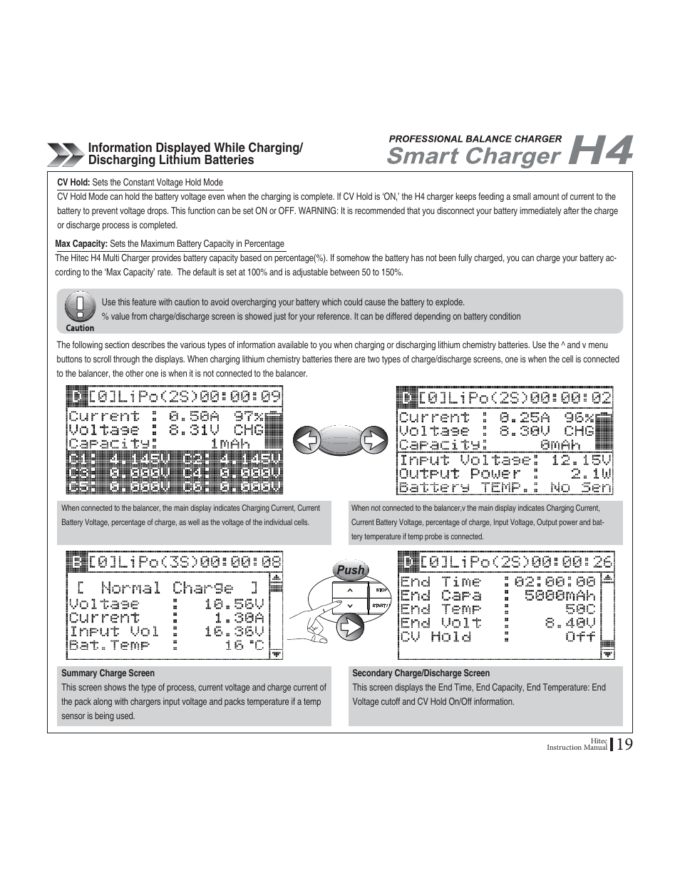 HITEC H4: DC/DC, Four-Port Multi-Charger User Manual | Page 19 / 38