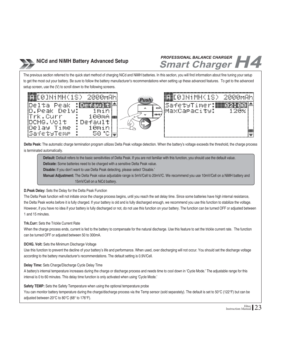 0k%fcpf0k/*$cvvgt[#fxcpegf5gvwr | HITEC H4: DC/DC, Four-Port Multi-Charger User Manual | Page 23 / 38
