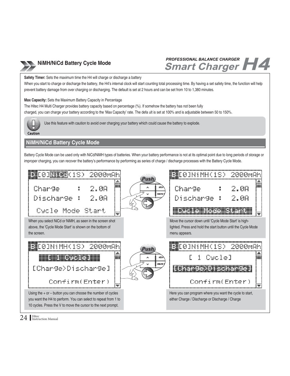 0k/*0k%f$cvvgt[%[eng/qfg | HITEC H4: DC/DC, Four-Port Multi-Charger User Manual | Page 24 / 38