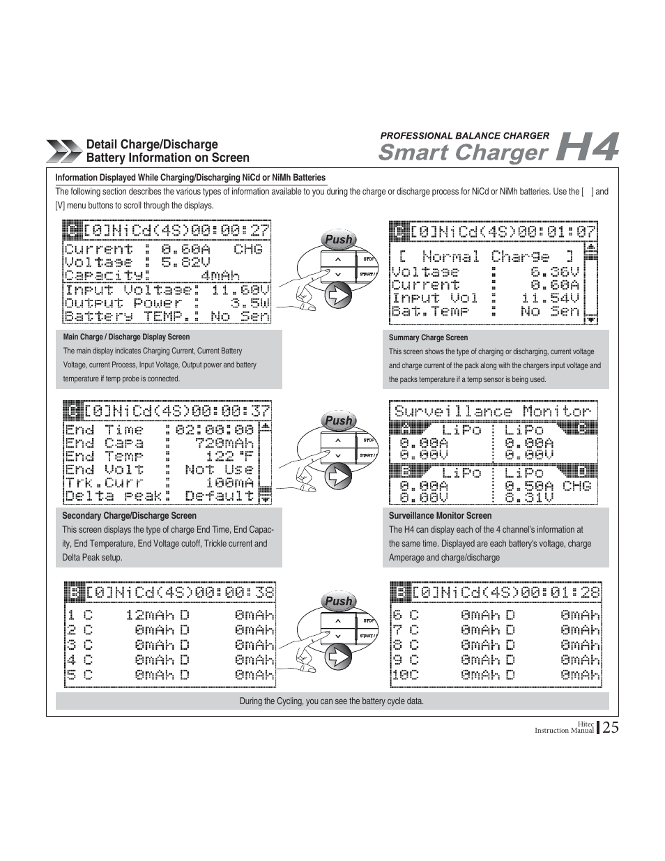 HITEC H4: DC/DC, Four-Port Multi-Charger User Manual | Page 25 / 38