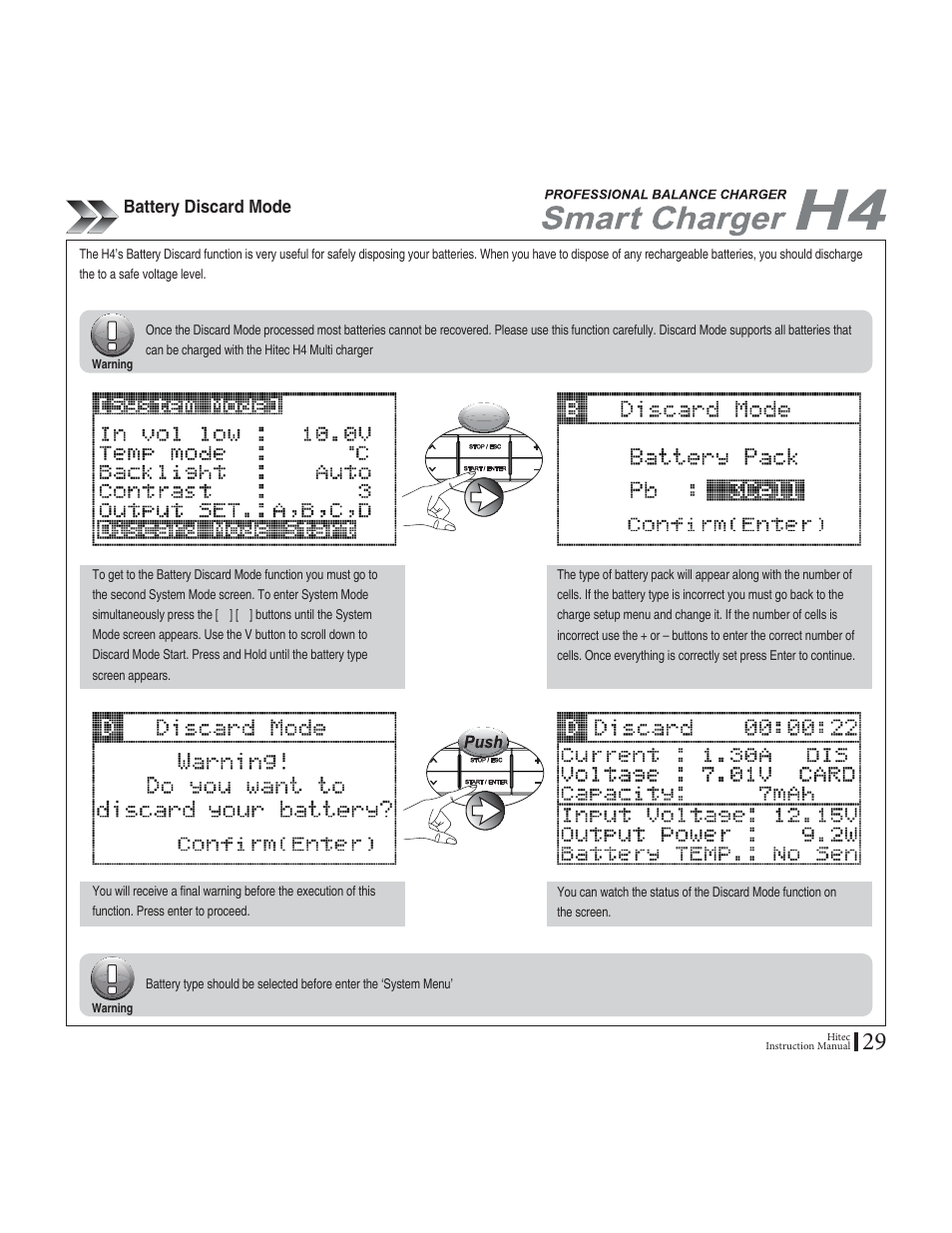 Cvvgt[&kuectf/qfg | HITEC H4: DC/DC, Four-Port Multi-Charger User Manual | Page 29 / 38
