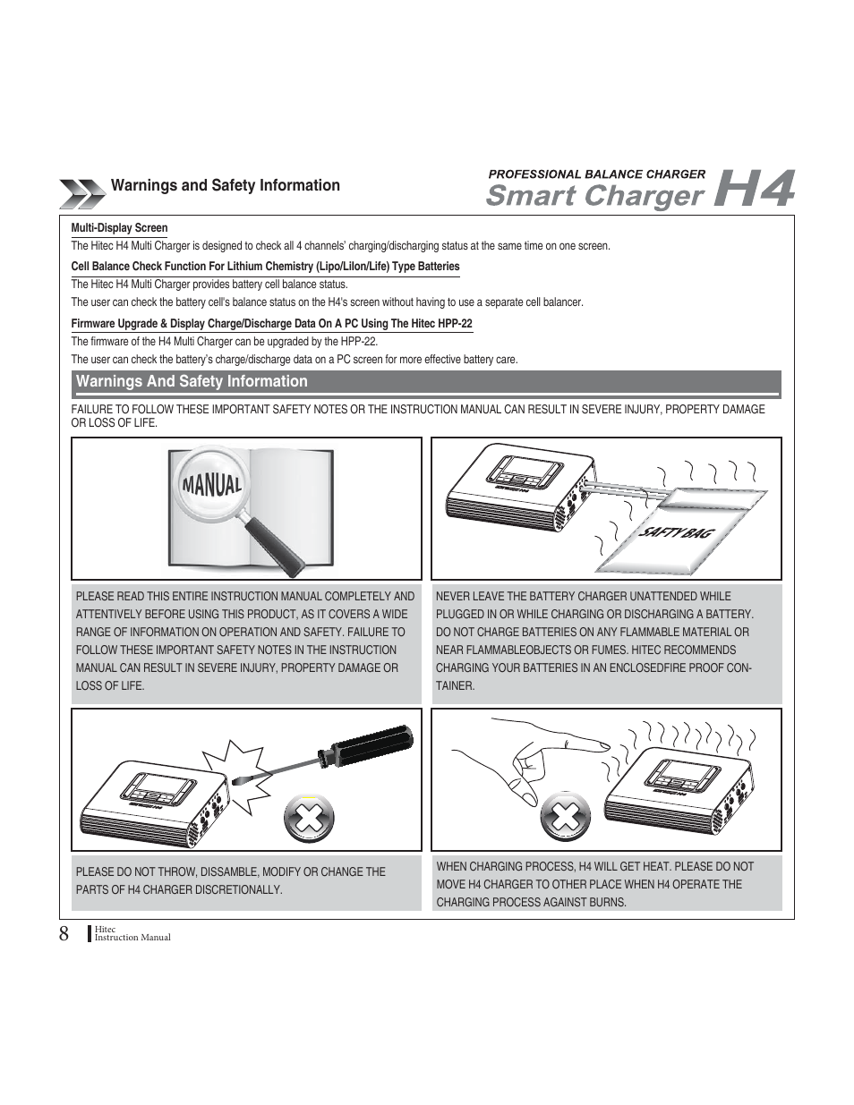 9ctpkpiucpf5chgv[+phqtocvkqp, 9ctpkpiu#pf5chgv[+phqtocvkqp | HITEC H4: DC/DC, Four-Port Multi-Charger User Manual | Page 8 / 38