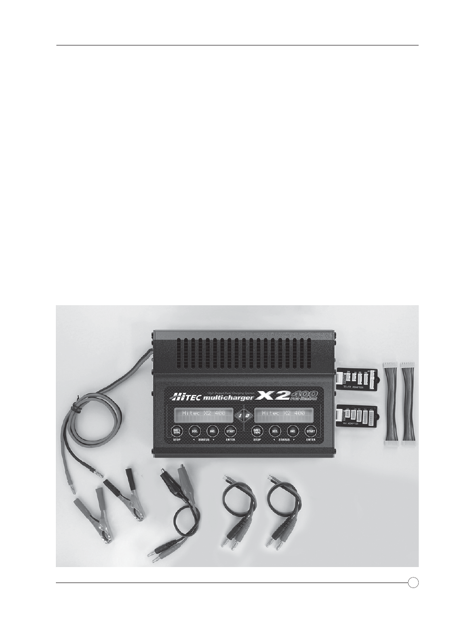 HITEC X2-400: DC/DC Dual Port Charger User Manual | Page 3 / 28
