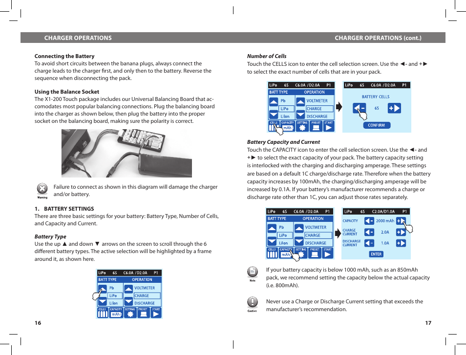 HITEC X1-200 Touch: DC/DC, Multi-Chemistry, Touch Screen Battery Charger User Manual | Page 9 / 15