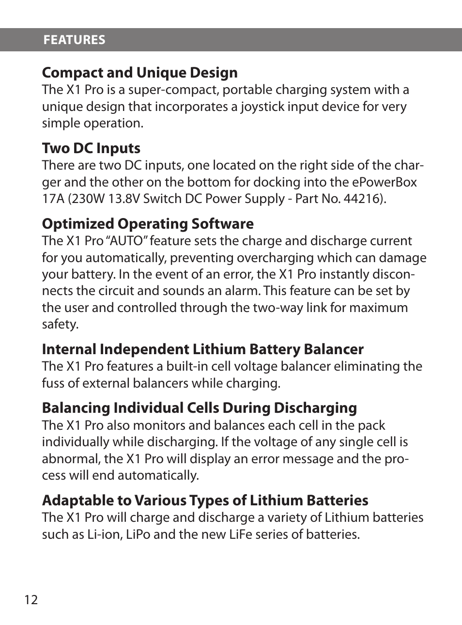 HITEC X1 Pro DC/DC Multi-Charger User Manual | Page 12 / 48