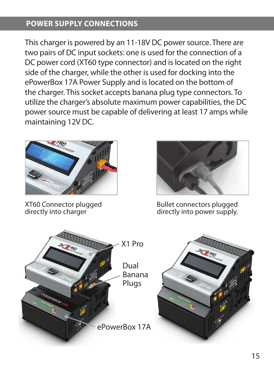 HITEC X1 Pro DC/DC Multi-Charger User Manual | Page 15 / 48