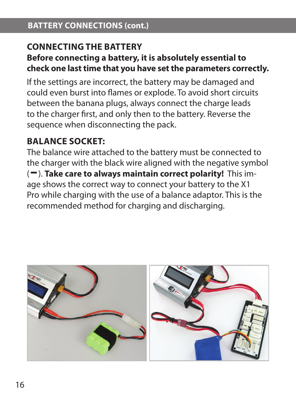 HITEC X1 Pro DC/DC Multi-Charger User Manual | Page 16 / 48