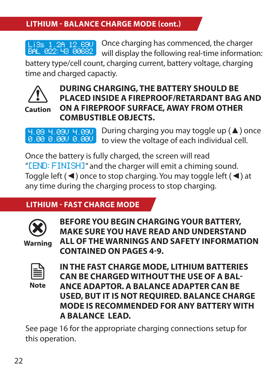 HITEC X1 Pro DC/DC Multi-Charger User Manual | Page 22 / 48