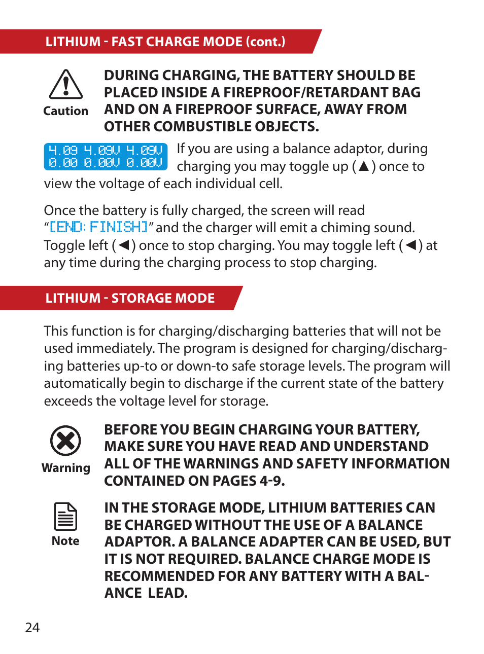 HITEC X1 Pro DC/DC Multi-Charger User Manual | Page 24 / 48