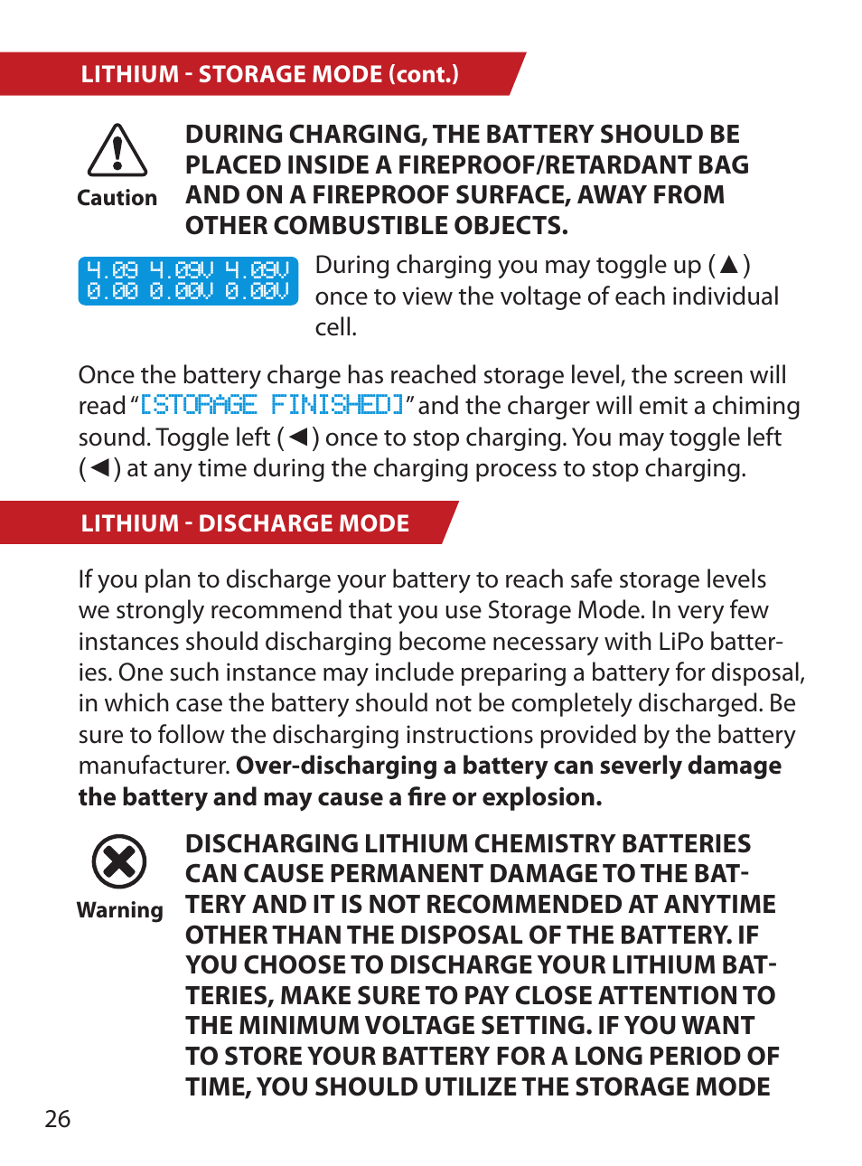 HITEC X1 Pro DC/DC Multi-Charger User Manual | Page 26 / 48