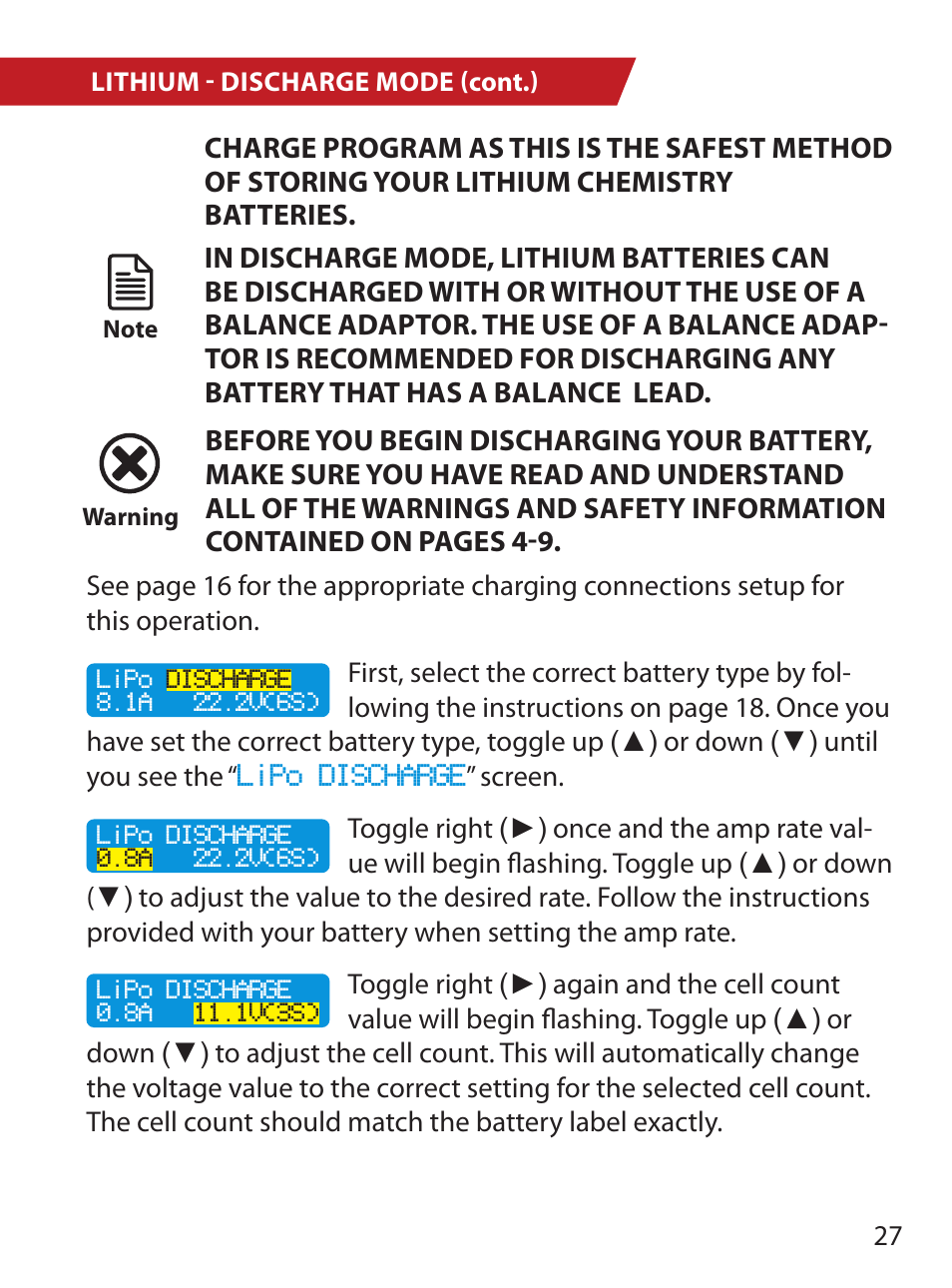 HITEC X1 Pro DC/DC Multi-Charger User Manual | Page 27 / 48