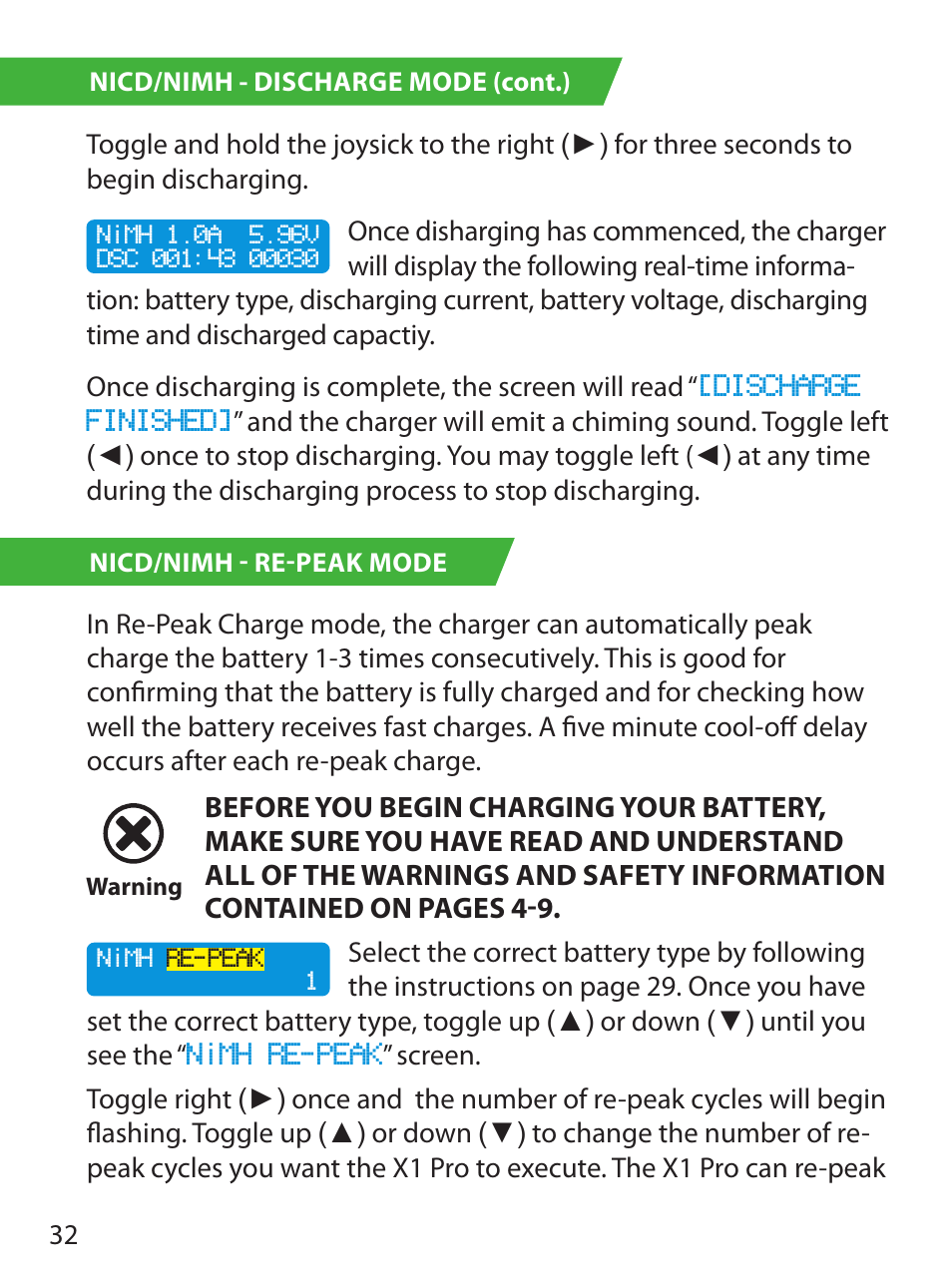 HITEC X1 Pro DC/DC Multi-Charger User Manual | Page 32 / 48