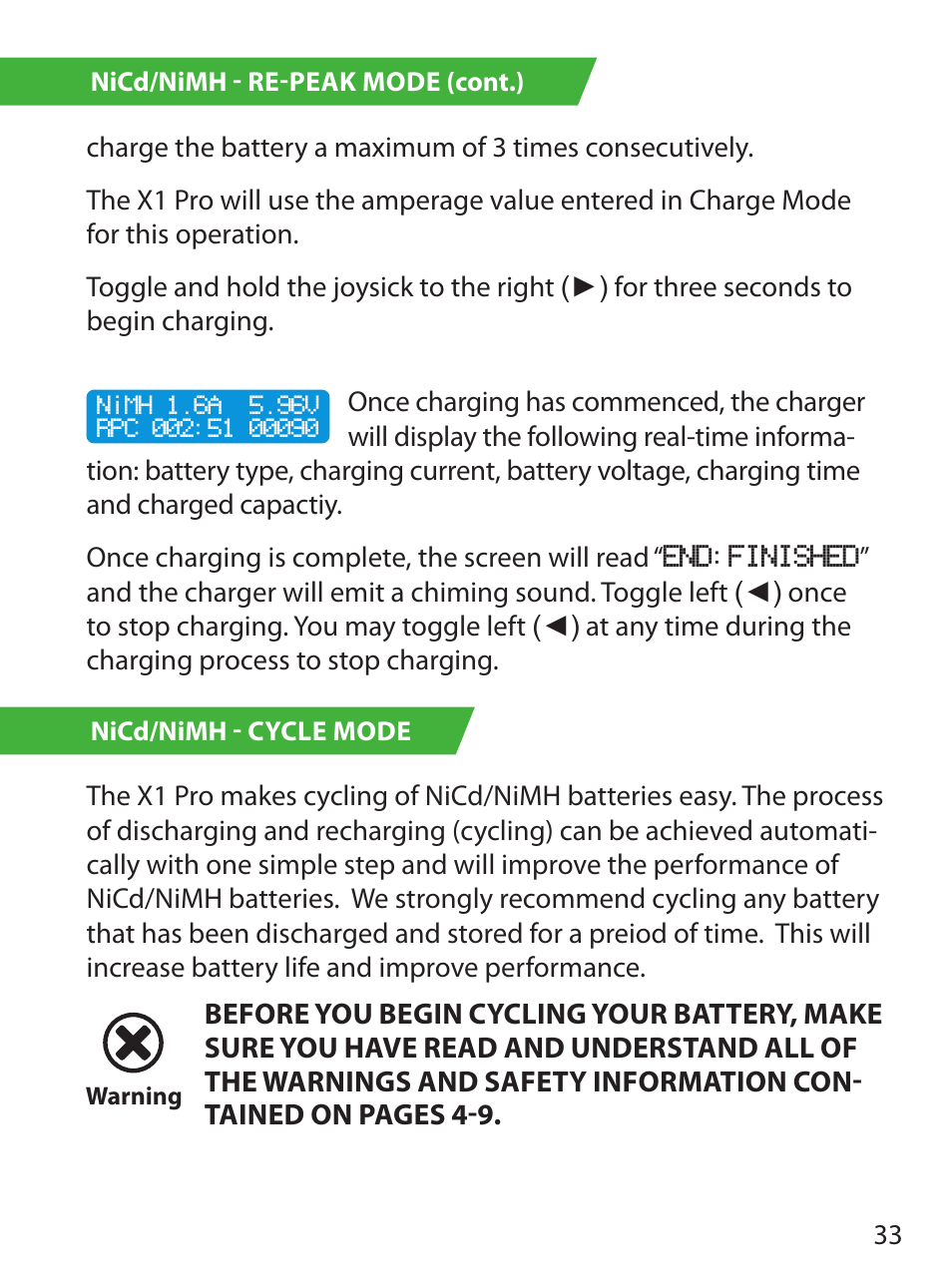 HITEC X1 Pro DC/DC Multi-Charger User Manual | Page 33 / 48