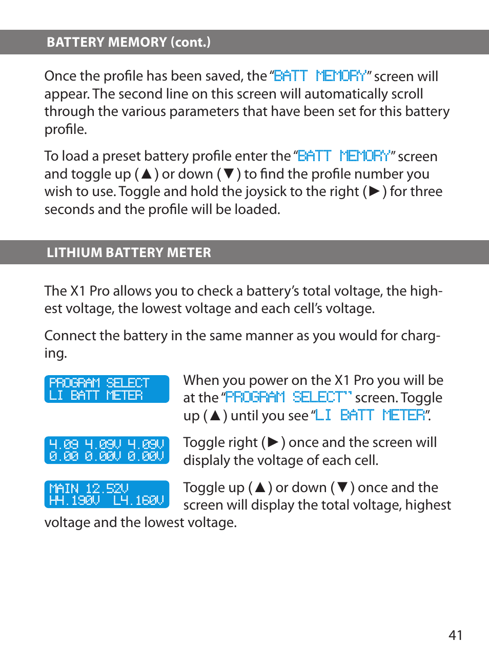 HITEC X1 Pro DC/DC Multi-Charger User Manual | Page 41 / 48
