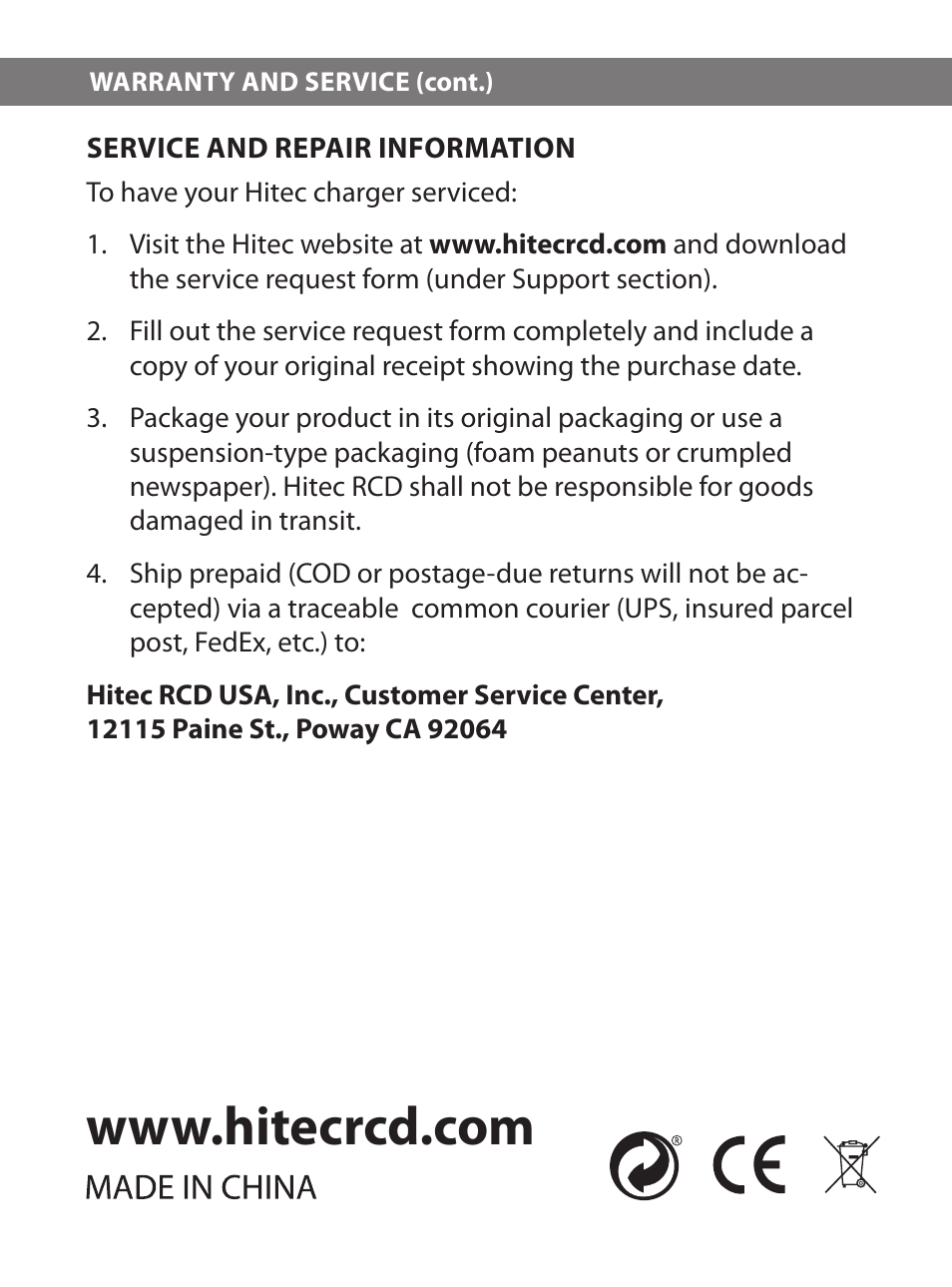 HITEC X1 Pro DC/DC Multi-Charger User Manual | Page 48 / 48