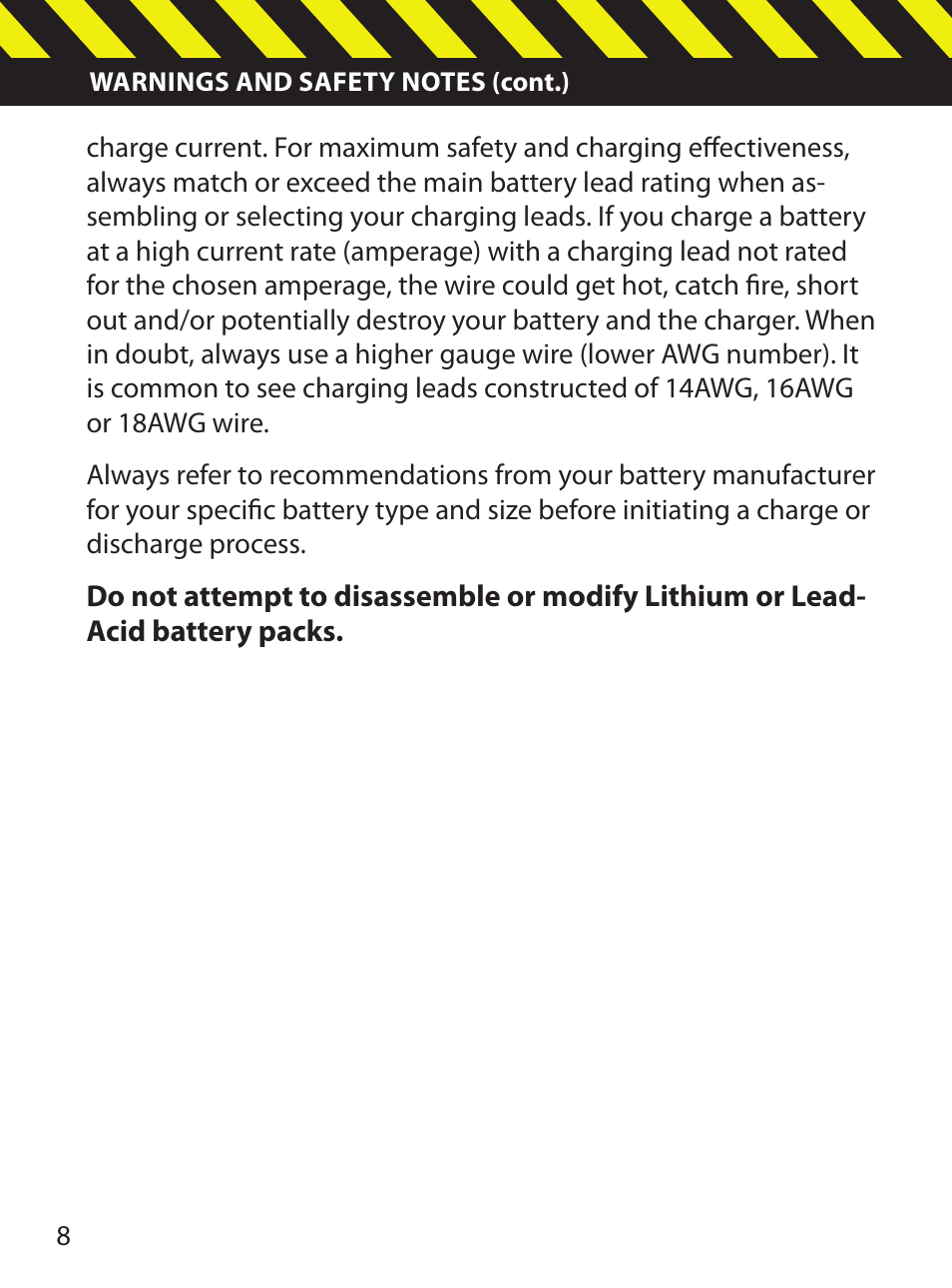 HITEC X1 Pro DC/DC Multi-Charger User Manual | Page 8 / 48