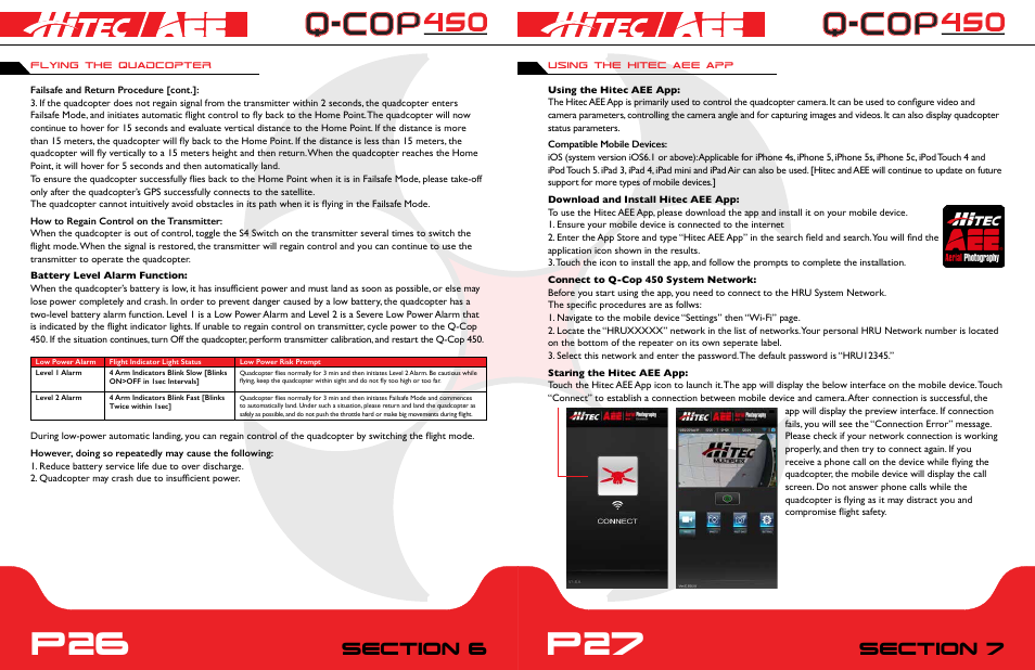 P26 p27 | HITEC Q-Cop 450 User Manual | Page 14 / 16