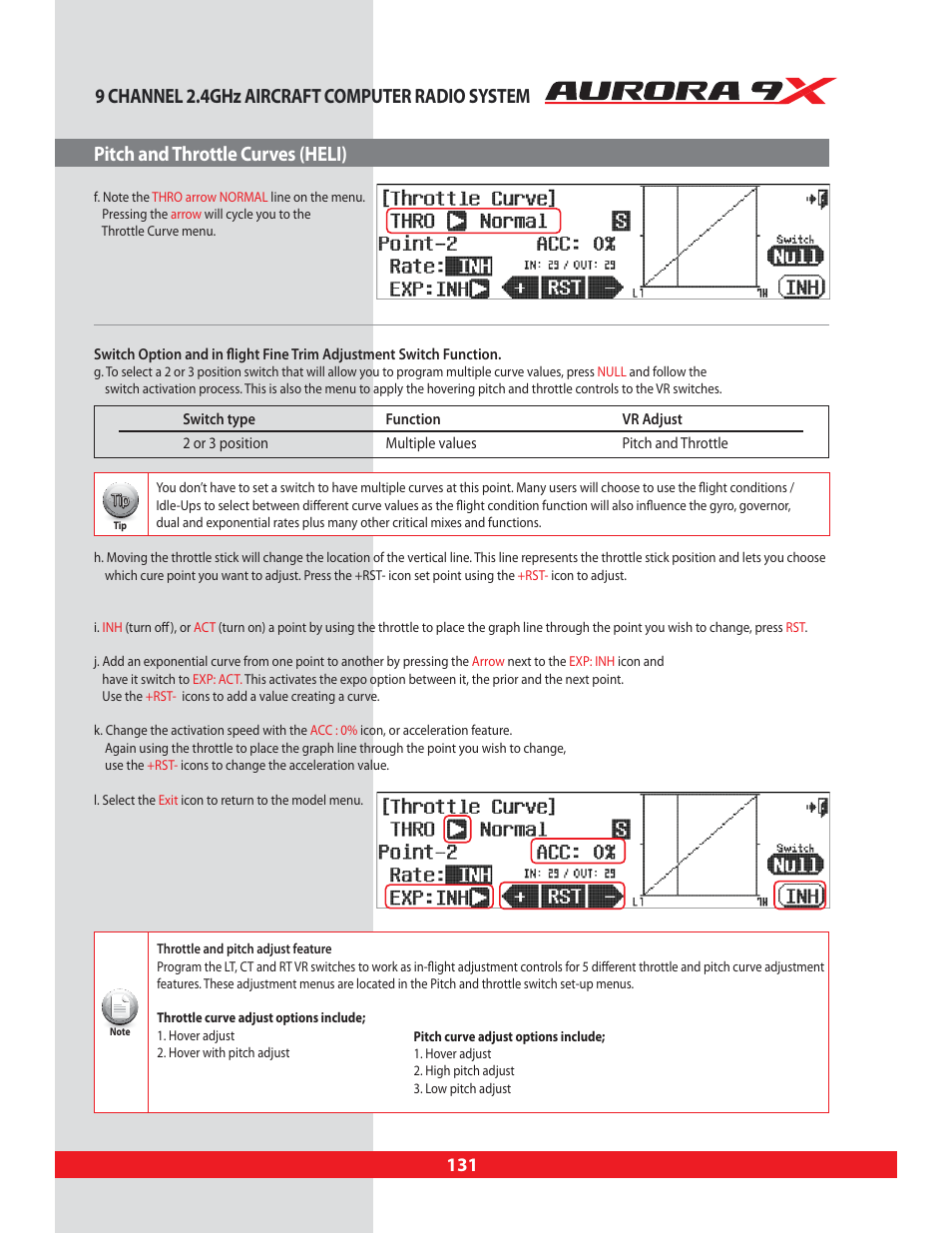 HITEC Aurora 9X User Manual | Page 131 / 144