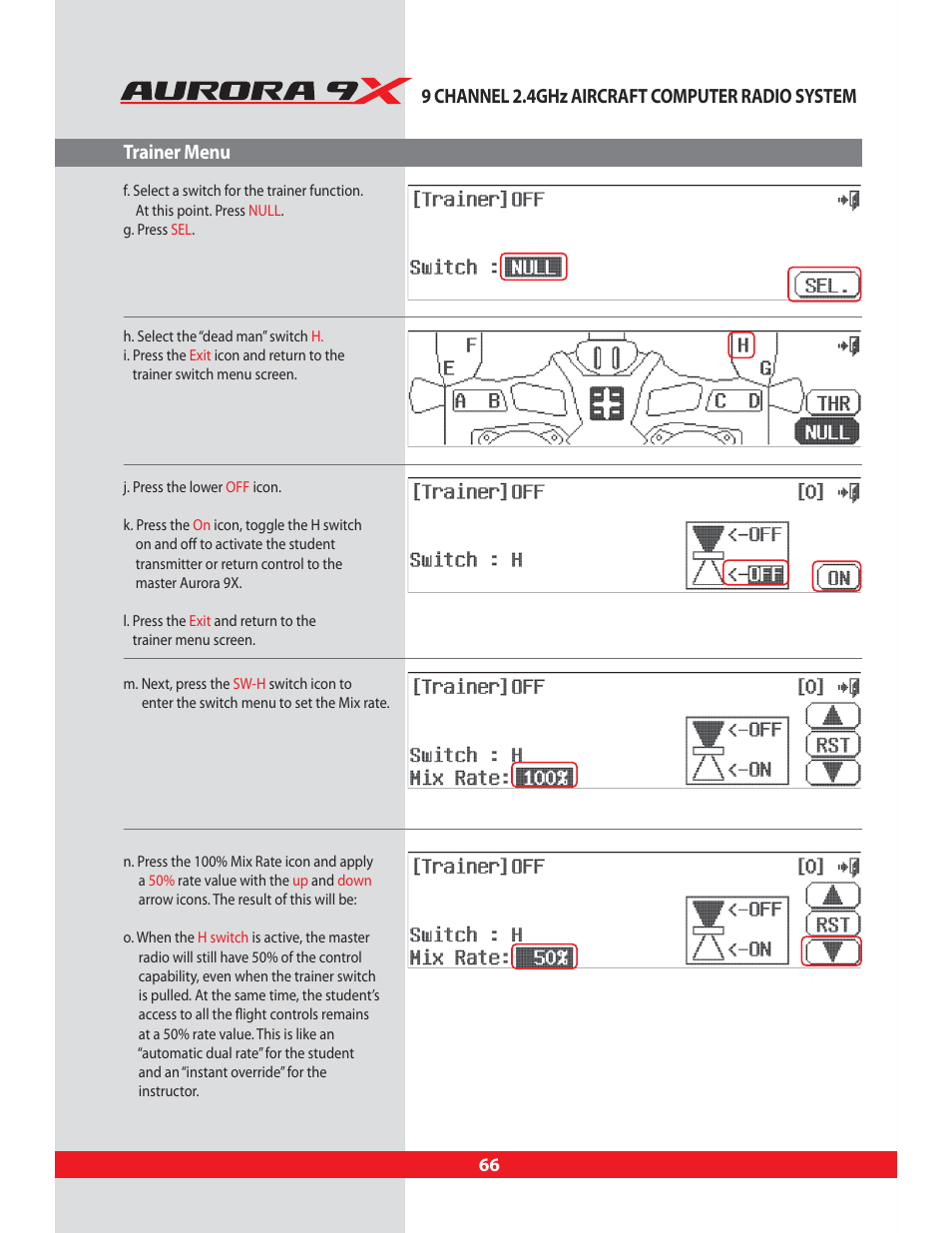 HITEC Aurora 9X User Manual | Page 66 / 144