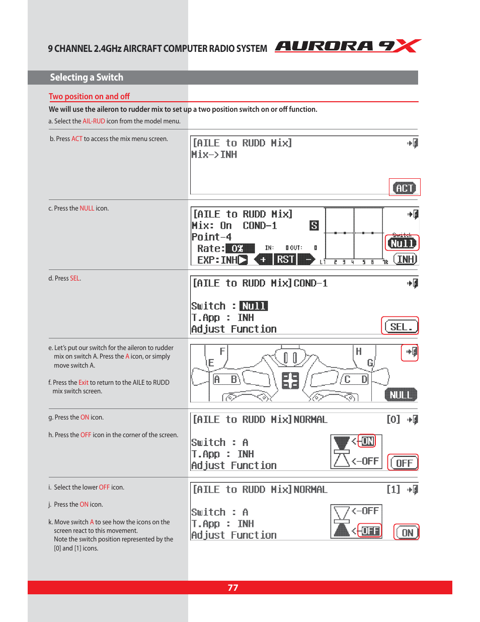 HITEC Aurora 9X User Manual | Page 77 / 144