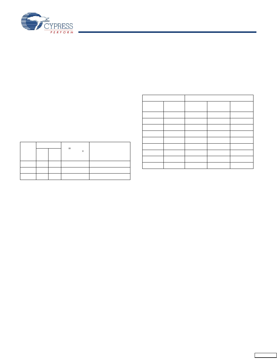 Block diagram description, Phase frequency detector and filter, Vco and time unit generator | Skew select matrix, Table 1, Table 2 | Cypress CY7B991 User Manual | Page 3 / 19