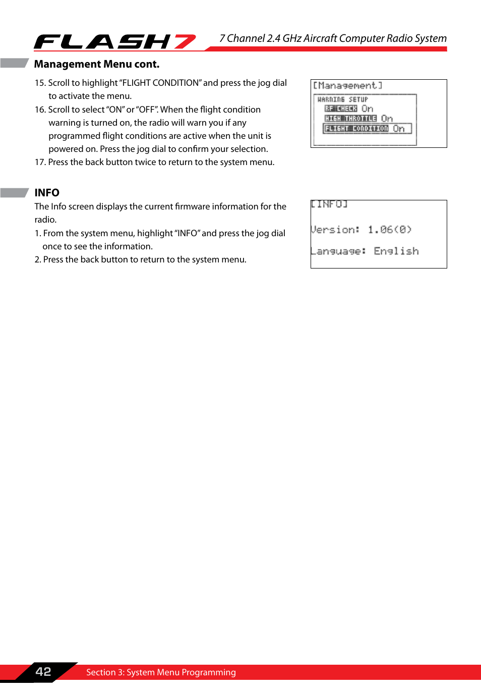 HITEC Flash 7 User Manual | Page 43 / 102