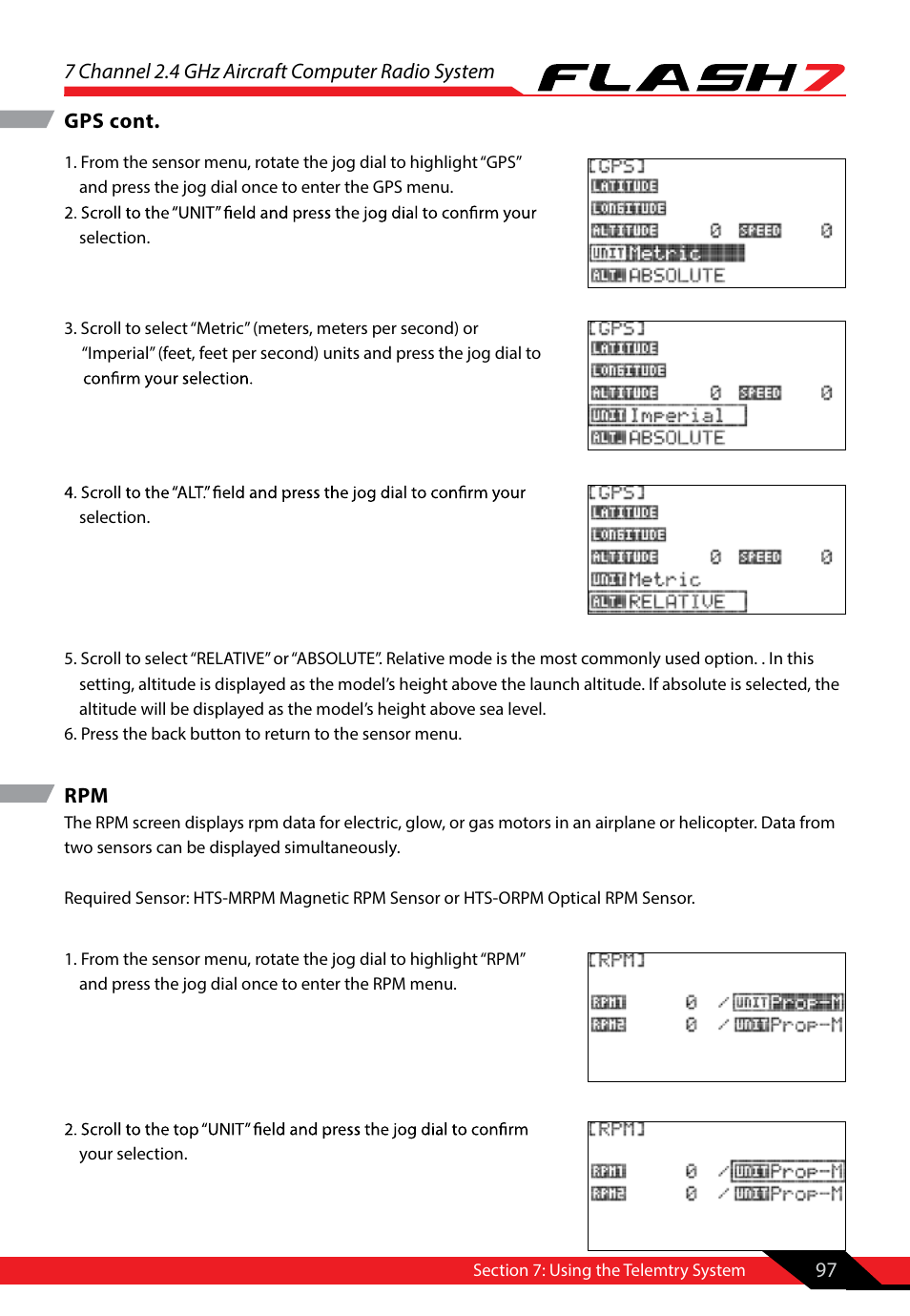 HITEC Flash 7 User Manual | Page 98 / 102