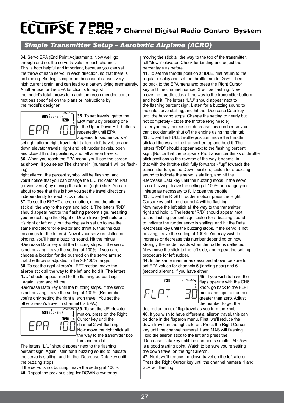 HITEC Eclipse 7 Pro User Manual | Page 29 / 66