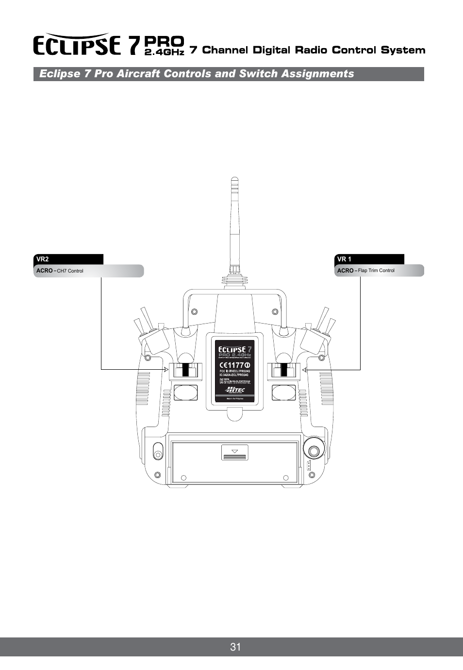 HITEC Eclipse 7 Pro User Manual | Page 33 / 66