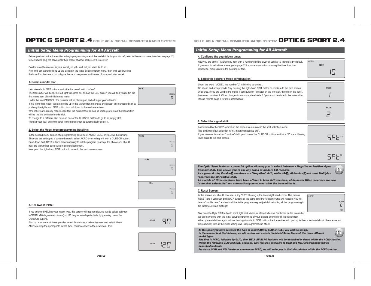 HITEC Optic 6 Sport 2.4 User Manual | Page 14 / 30