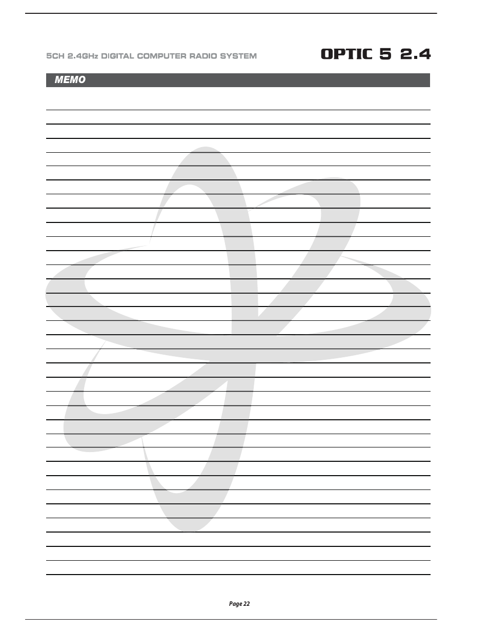 HITEC Optic 5 2.4 User Manual | Page 23 / 24