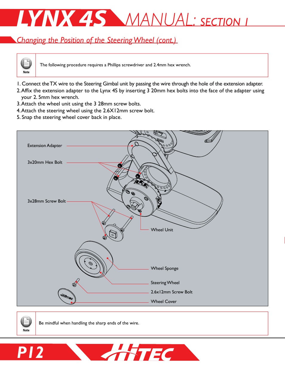 Manual | HITEC Lynx 4S User Manual | Page 12 / 56