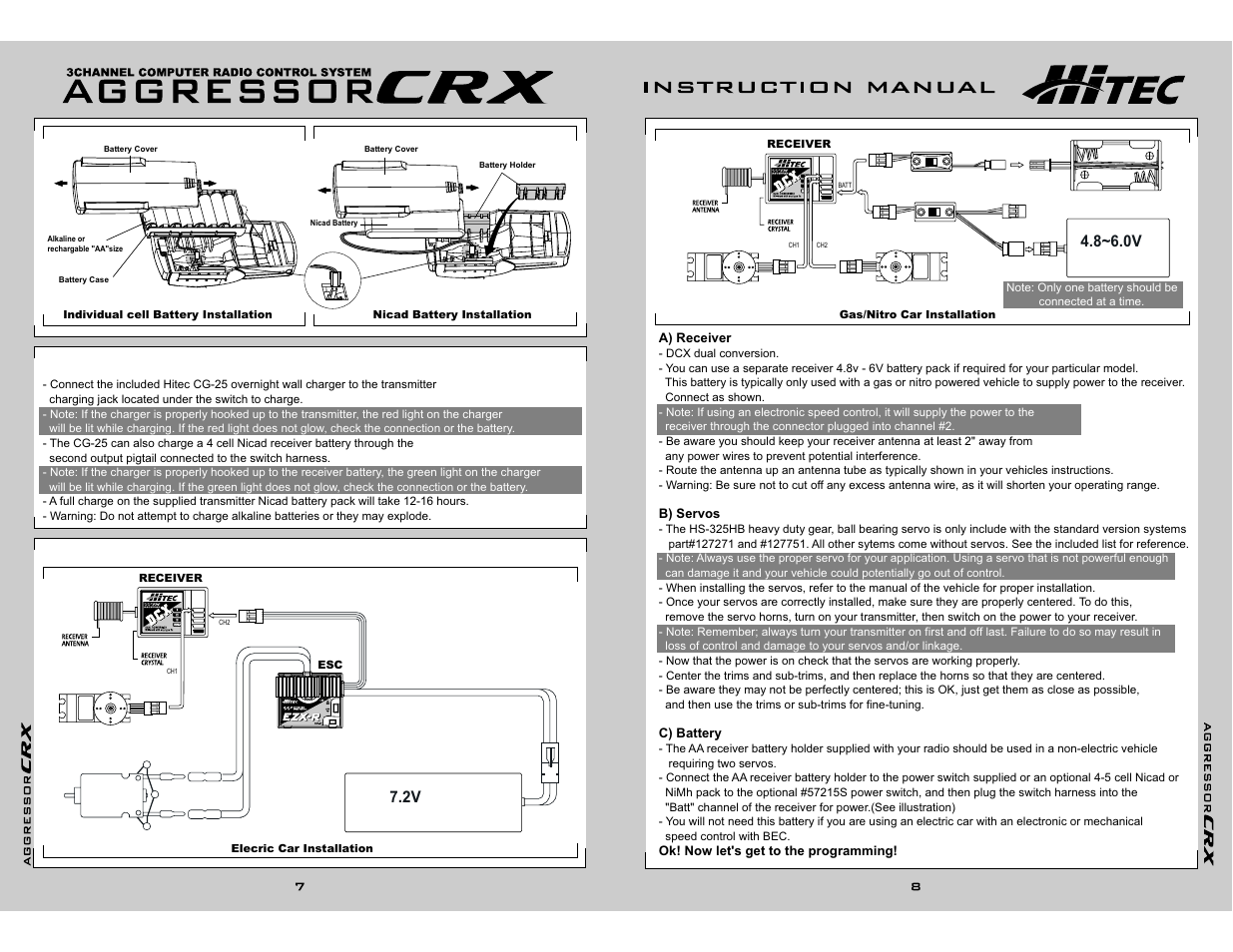 HITEC Aggressor CRX User Manual | Page 4 / 8