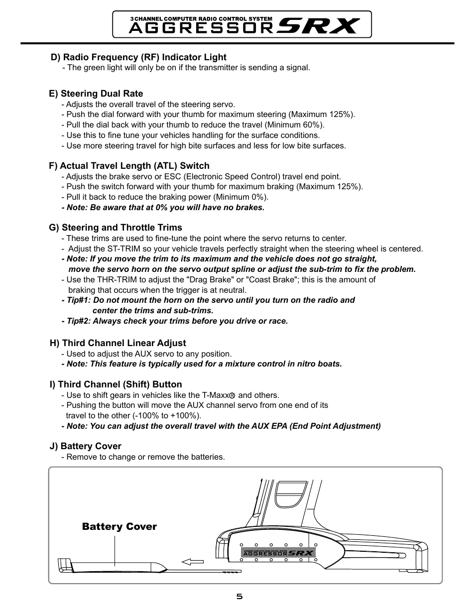 HITEC Aggressor SRX User Manual | Page 6 / 16