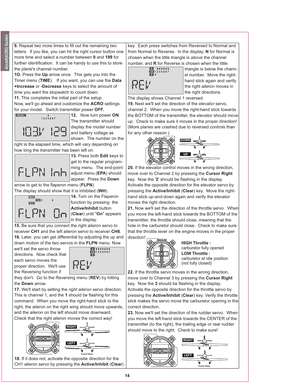 HITEC Eclipse 7 User Manual | Page 14 / 48