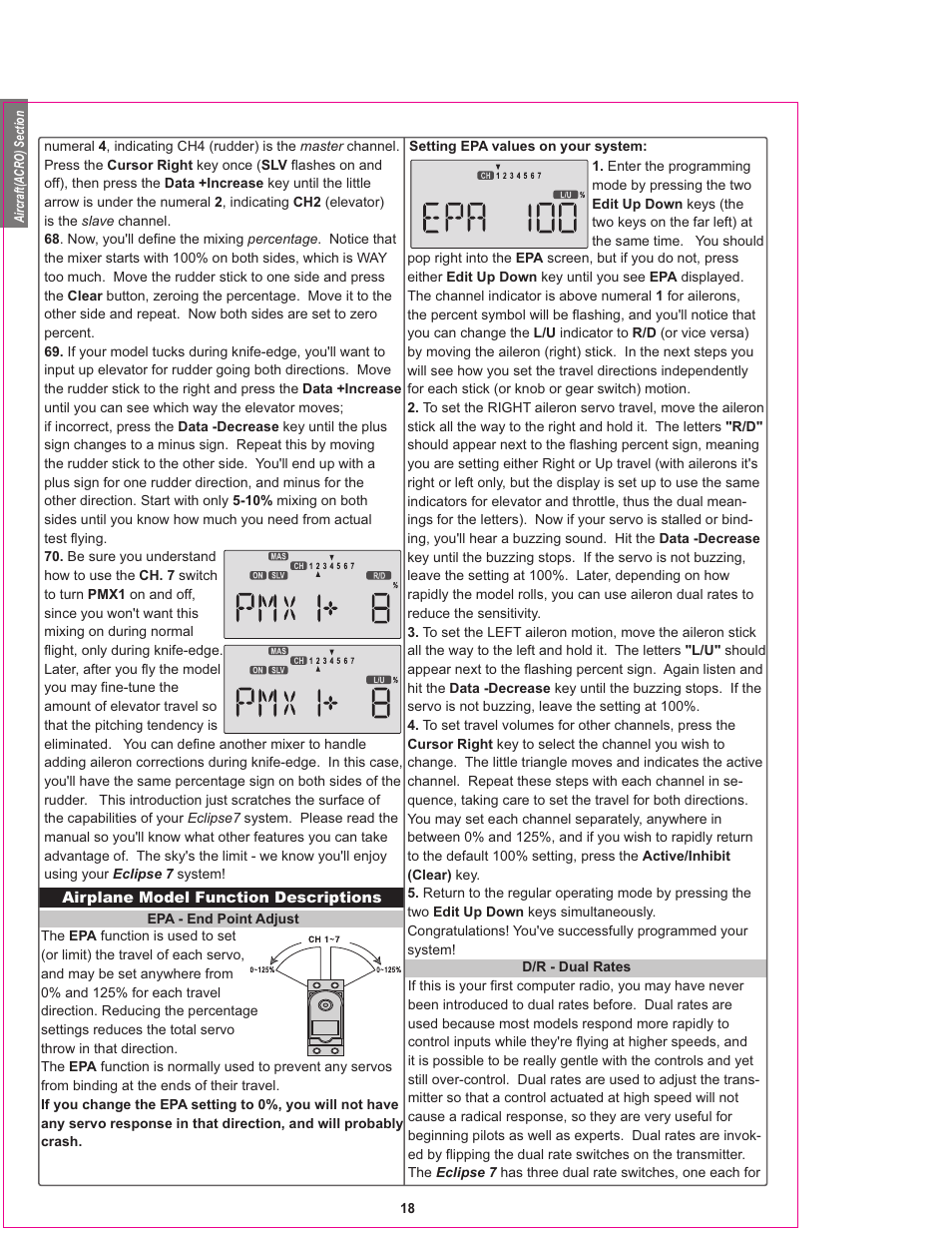 HITEC Eclipse 7 User Manual | Page 18 / 48